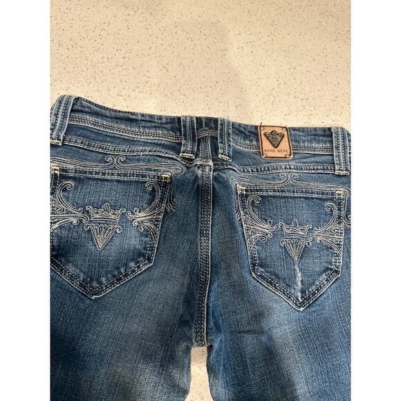 Sang Real By Miss Me "Only The Chosen" Stretch Bootcut Jeans Sz 31 Embellished!! - Picture 6 of 6